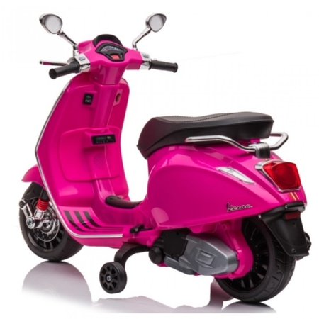Skuter Elektryczny Vespa dla dzieci Piaggio Różówa Licencjonowany oryginał z MP3 12V