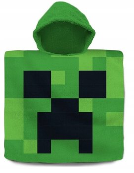 Minecraft poncho ponczo ręcznik kąpielowy plażowy 60x120
