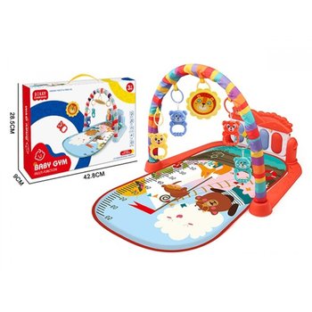 Interaktywna Mata Edukacyjna Baby Gym z pianinem, ZOO - Czerwona