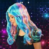 Peruka Rainbow High Amaya Raine Niebieska Tęczowa
