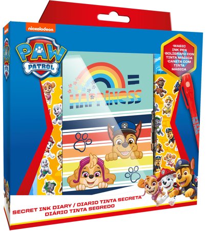 PAMIĘTNIK Z MAGICZNYM DŁUGOPISEM I NAKLEJKAMI PAW PATROL Psi Patrol