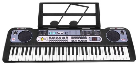 Keyboard dla dzieci 5+ Stojak na nuty Mikrofon + Nagrywanie Radio USB MP3 - model nr 020