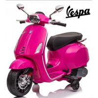 Skuter Elektryczny Vespa dla dzieci Piaggio Różówa Licencjonowany oryginał z MP3 12V